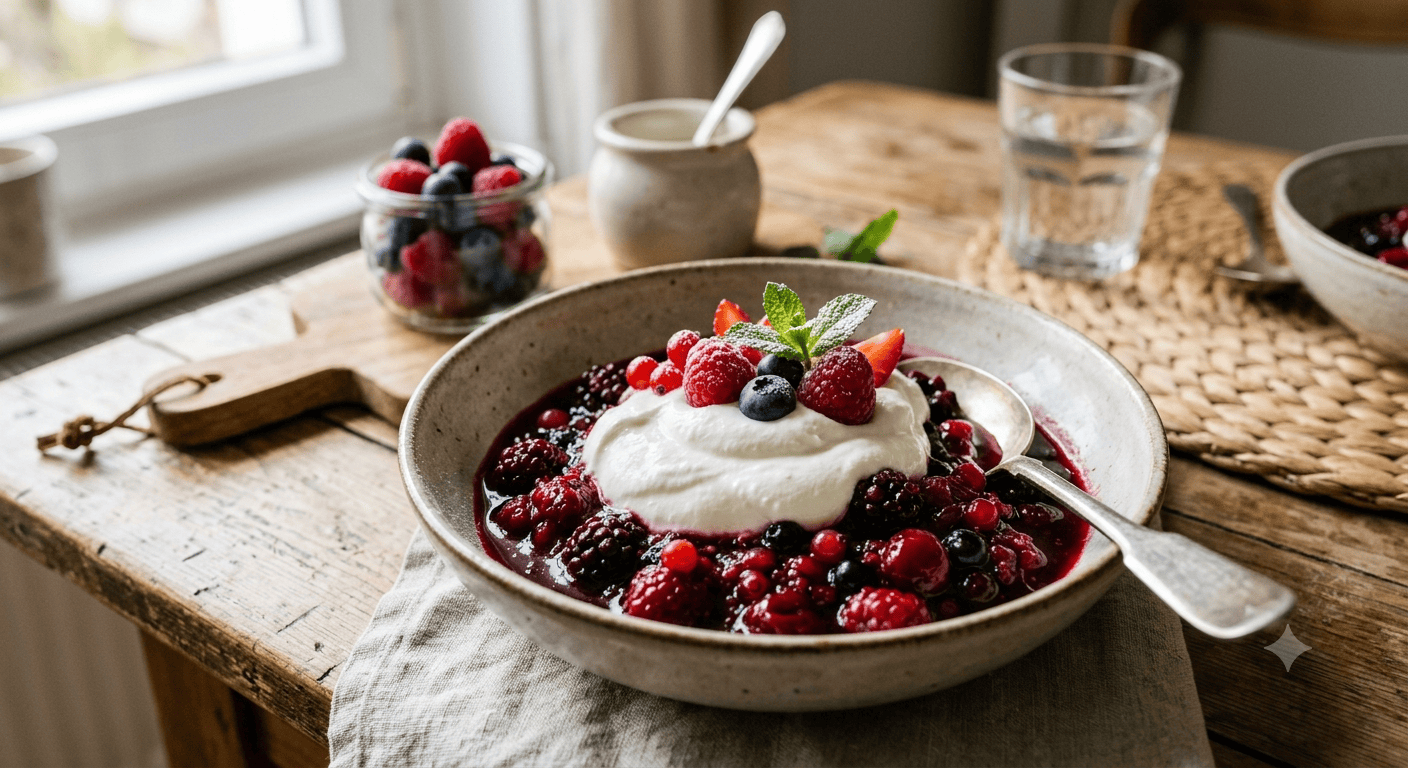 Beerenkompott mit Skyr