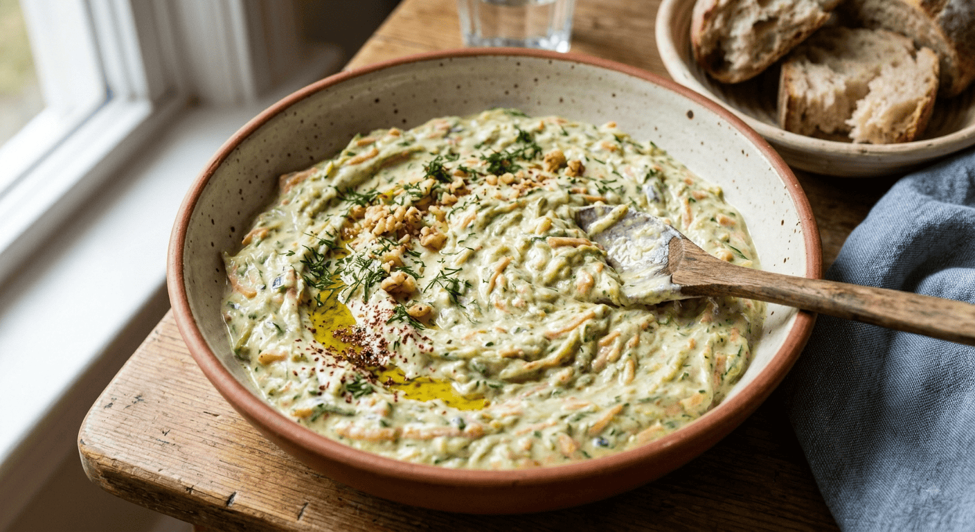 Borani mit Zucchini und Karotte