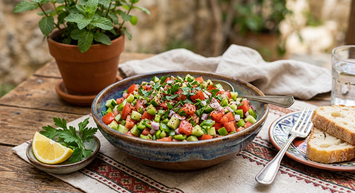 Çoban Salatası (Hirtensalat)