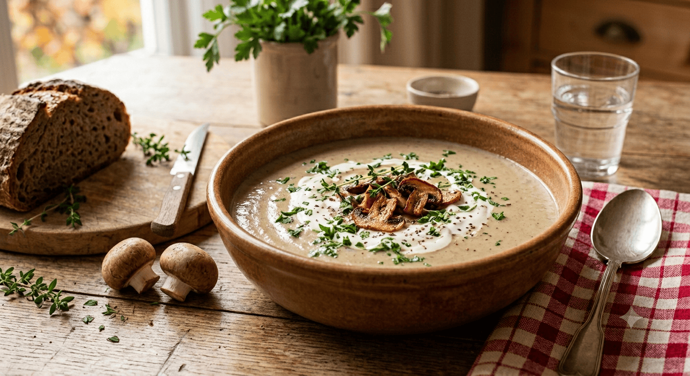 Cremige Schwammerlsuppe