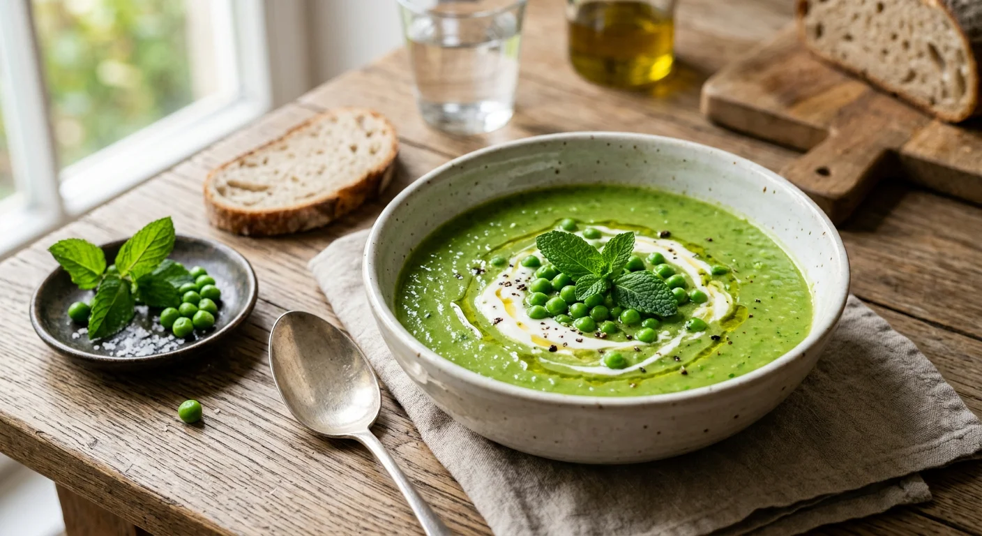 Erbsen-Minze-Suppe