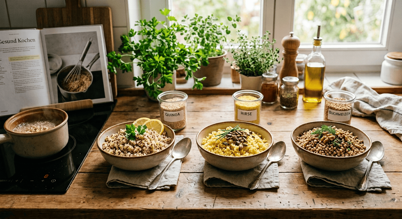 Getreide-Grundrezept: Quinoa, Hirse und Buchweizen