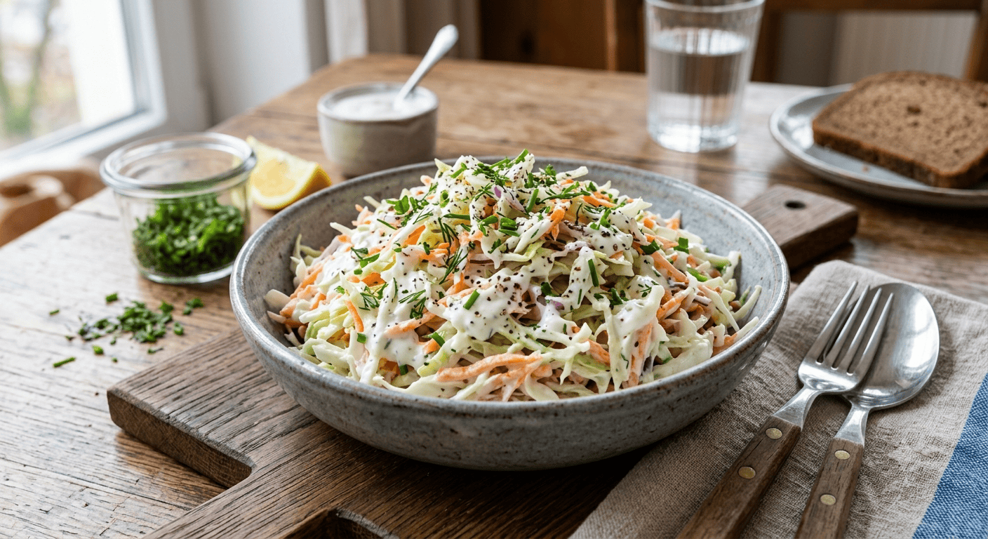 Krautsalat mit Skyr-Dressing