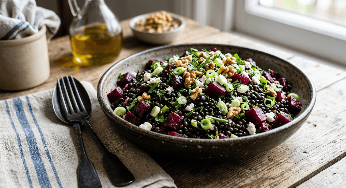 Linsensalat mit Roten Rüben