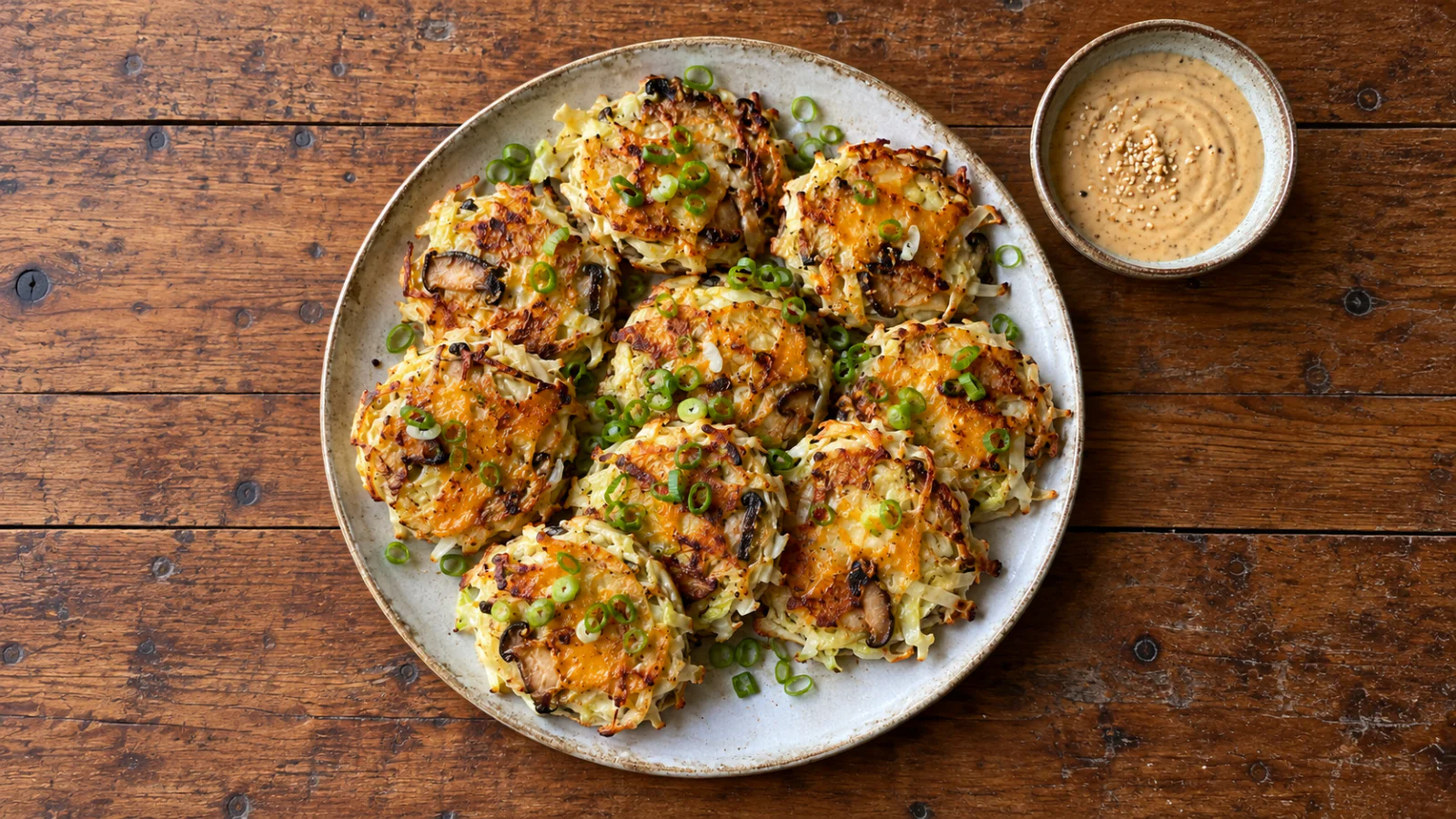 Mini-Pilz-Okonomiyaki