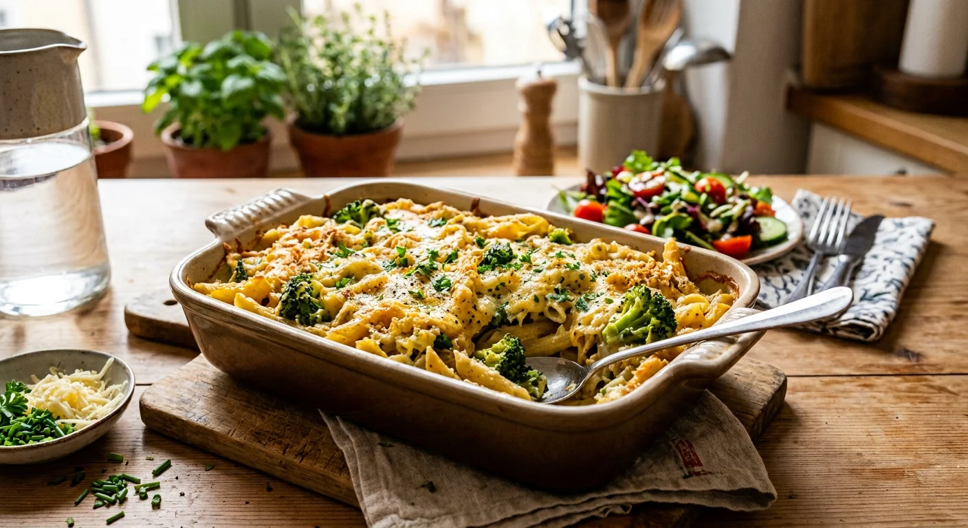 Nudelauflauf mit Brokkoli