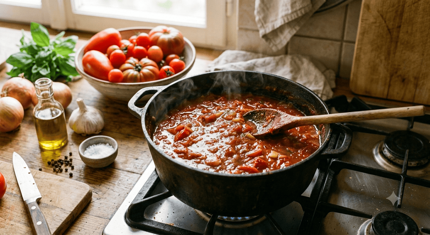 Paradeiser-Sugo (Tomatensauce)