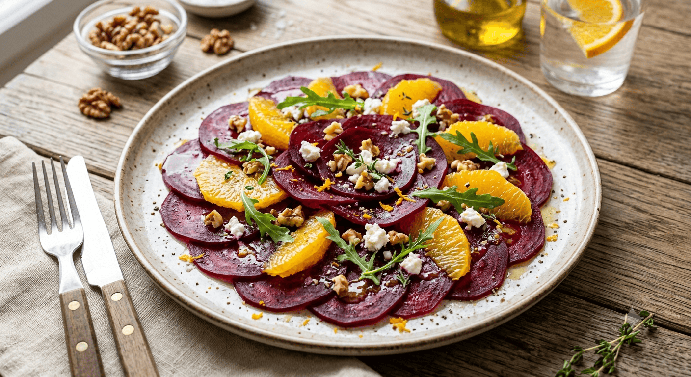 Rote-Rüben-Orangen-Carpaccio