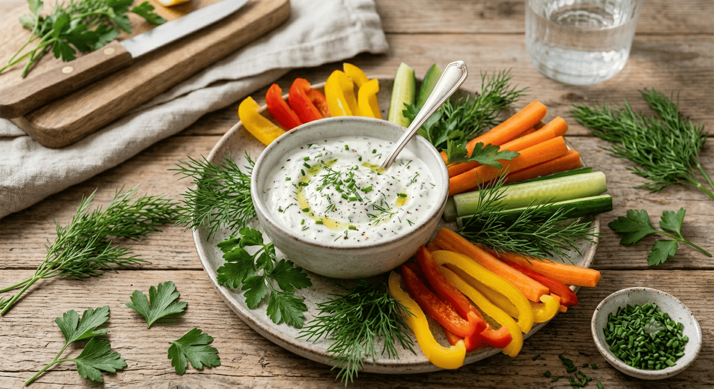 Skyr-Dip mit Gemüsesticks