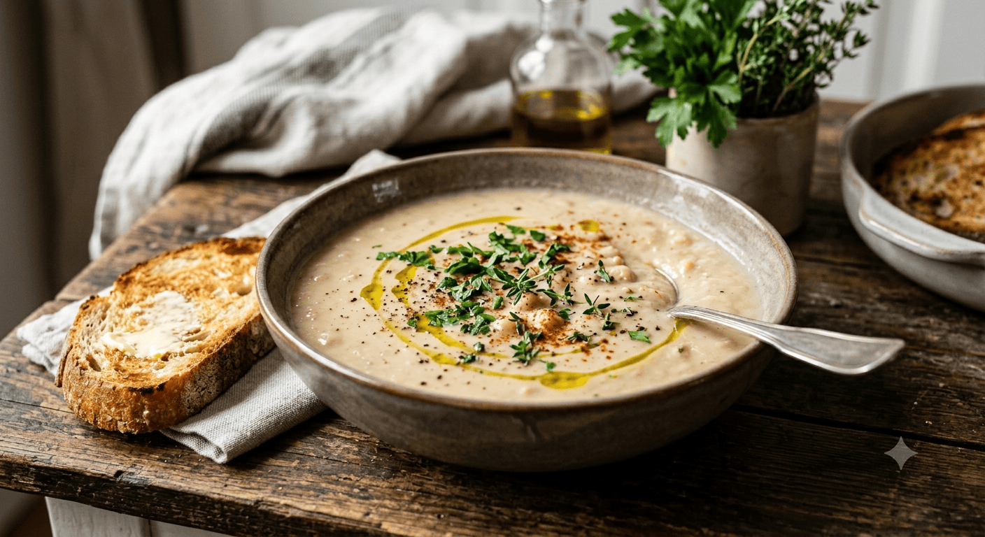 Cremige Weiße-Bohnen-Suppe